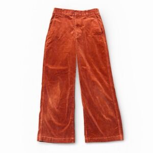 Uniqlo Comptoir des Cotonniers Corduroy Barrel Pants Rust Orange XS